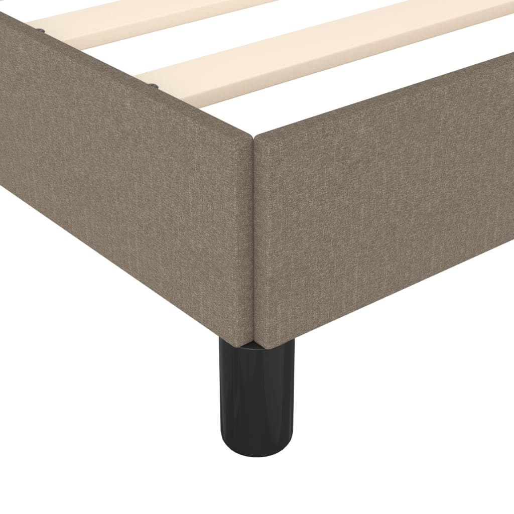 Σκελετός Κρεβατιού Χωρίς Στρώμα Taupe 90x190 εκ. Υφασμάτινο - Pakobazaar