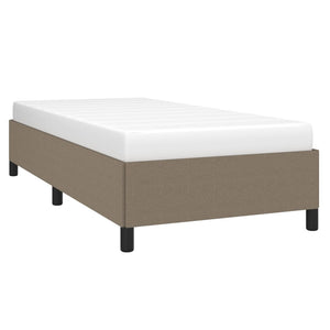 Σκελετός Κρεβατιού Χωρίς Στρώμα Taupe 90x200 εκ. Υφασμάτινο