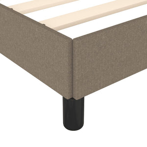Σκελετός Κρεβατιού Χωρίς Στρώμα Taupe 90x200 εκ. Υφασμάτινο