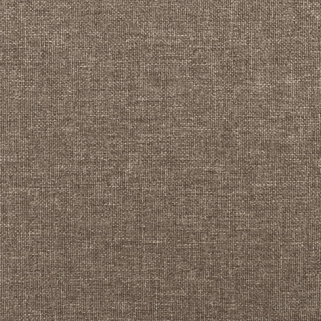 Σκελετός Κρεβατιού Χωρίς Στρώμα Taupe 90x200 εκ. Υφασμάτινο