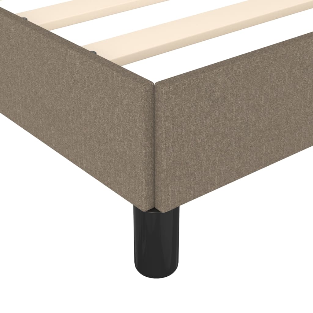 Σκελετός Κρεβατιού Χωρίς Στρώμα Taupe 120x200 εκ. Υφασμάτινο