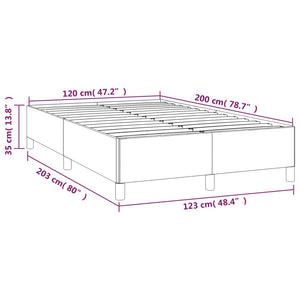 Σκελετός Κρεβατιού Χωρίς Στρώμα Taupe 120x200 εκ. Υφασμάτινο