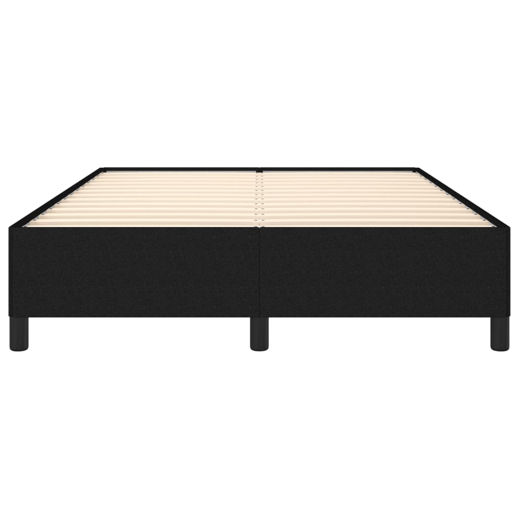 Σκελετός Κρεβατιού Χωρίς Στρώμα Μαύρο 140x200 εκ.Υφασμάτινο - Pakobazaar