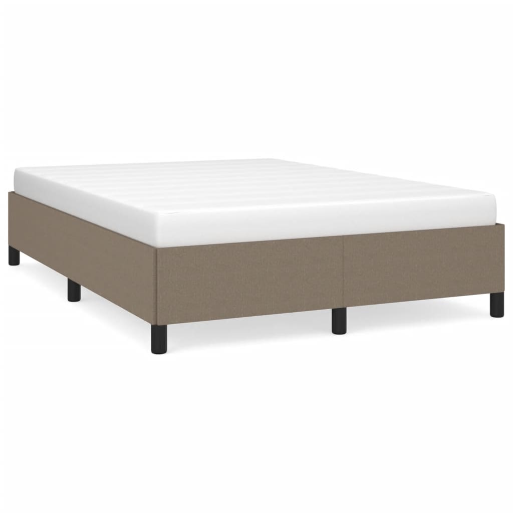 Σκελετός Κρεβατιού Χωρίς Στρώμα Taupe 140x200 εκ. Υφασμάτινο