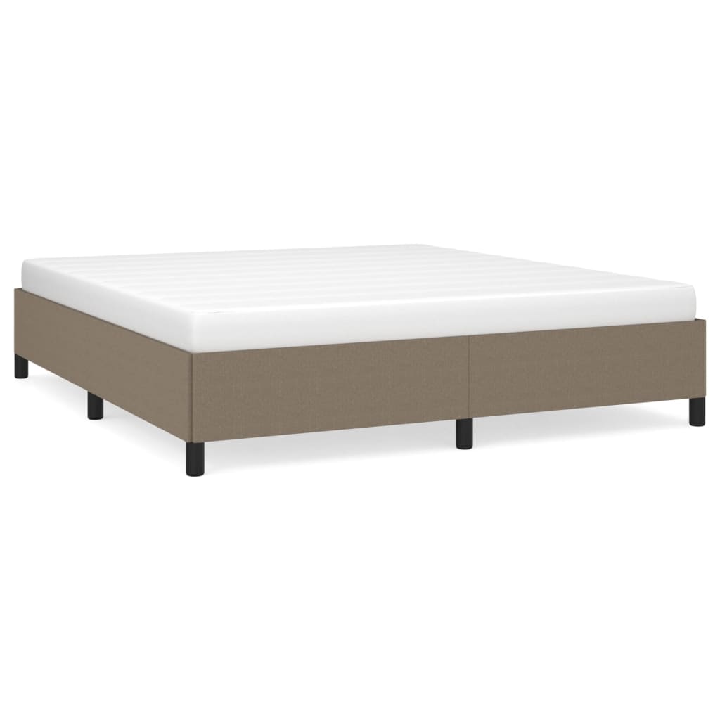 Σκελετός Κρεβατιού Χωρίς Στρώμα Taupe 180x200 εκ. Υφασμάτινο