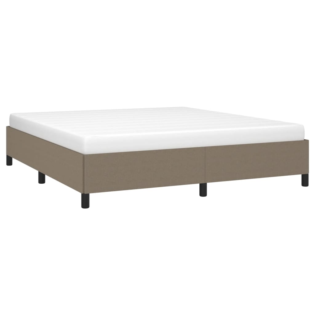 Σκελετός Κρεβατιού Χωρίς Στρώμα Taupe 180x200 εκ. Υφασμάτινο