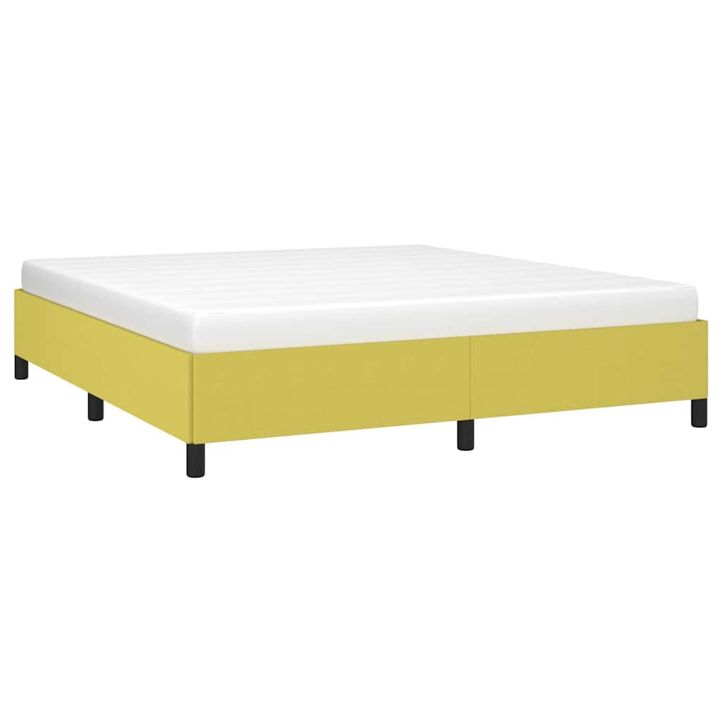 Σκελετός Κρεβατιού Χωρίς Στρώμα Πράσινο 180x200 εκ. Υφασμάτινο