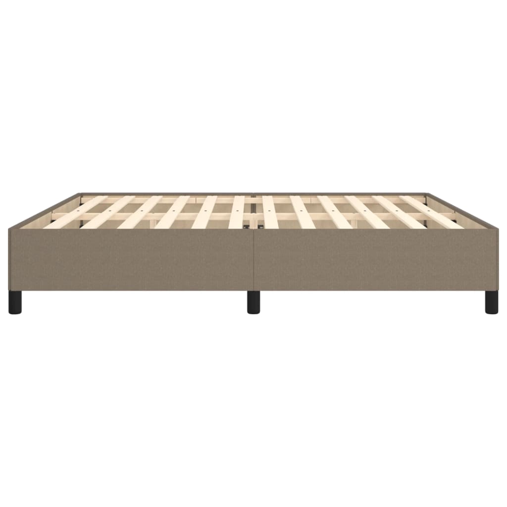 Σκελετός Κρεβατιού Χωρίς Στρώμα Taupe 200x200 εκ.Υφασμάτινο