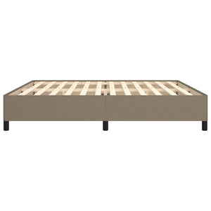 Σκελετός Κρεβατιού Χωρίς Στρώμα Taupe 200x200 εκ.Υφασμάτινο