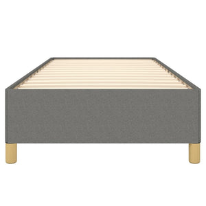 Σκελετός Κρεβατιού Χωρίς Στρώμα Σκ. Γκρι 80x200 εκ. Υφασμάτινο - Pakobazaar