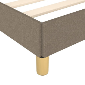 Σκελετός Κρεβατιού Χωρίς Στρώμα Taupe 80x200 εκ. Υφασμάτινο - Pakobazaar
