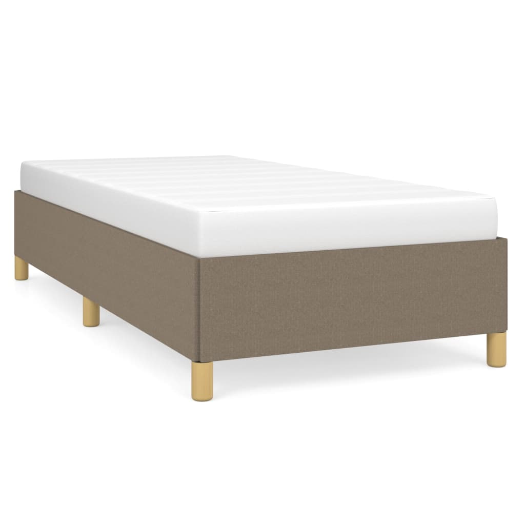 Σκελετός Κρεβατιού Χωρίς Στρώμα Taupe 90x190 εκ. Υφασμάτινο - Pakobazaar