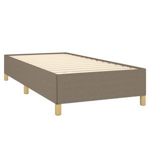 Σκελετός Κρεβατιού Χωρίς Στρώμα Taupe 90x190 εκ. Υφασμάτινο - Pakobazaar