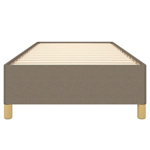 Σκελετός Κρεβατιού Χωρίς Στρώμα Taupe 90x190 εκ. Υφασμάτινο - Pakobazaar
