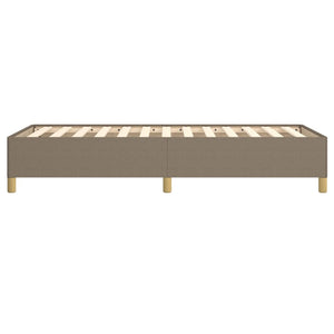 Σκελετός Κρεβατιού Χωρίς Στρώμα Taupe 90x190 εκ. Υφασμάτινο - Pakobazaar