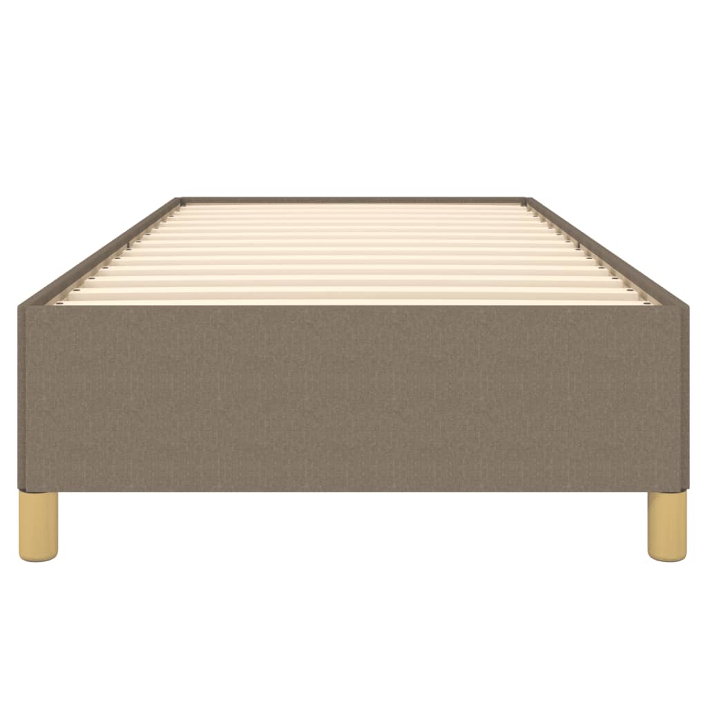 Σκελετός Κρεβατιού Χωρίς Στρώμα Taupe 90x200 εκ. Υφασμάτινο