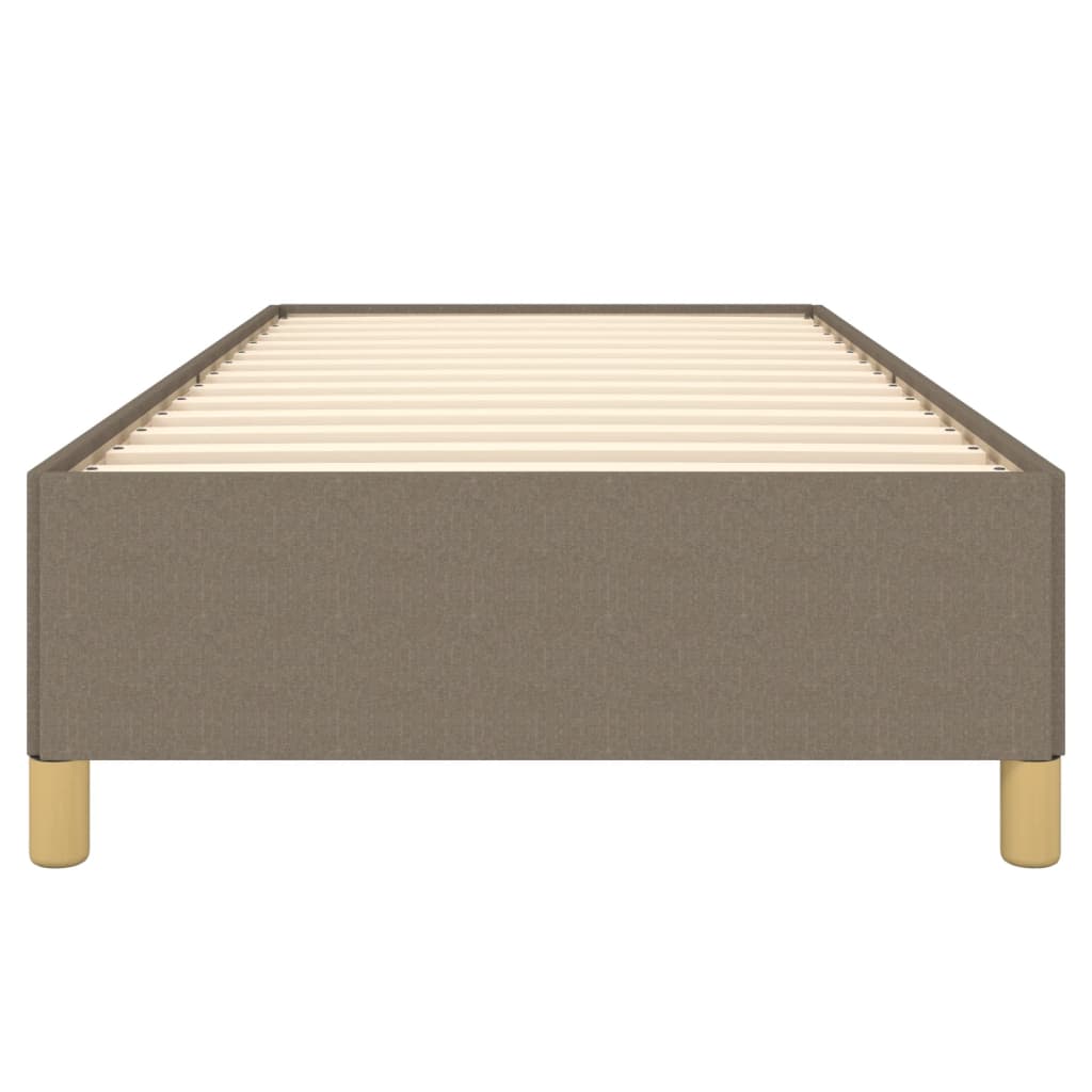 Σκελετός Κρεβατιού Χωρίς Στρώμα Taupe 100 x 200 εκ. Υφασμάτινο