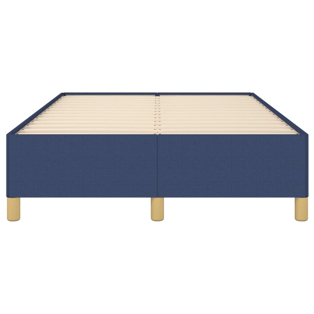 Πλαίσιο κρεβατιού χωρίς στρώμα μπλε 120x200cm ύφασμα