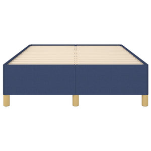 Πλαίσιο κρεβατιού χωρίς στρώμα μπλε 120x200cm ύφασμα