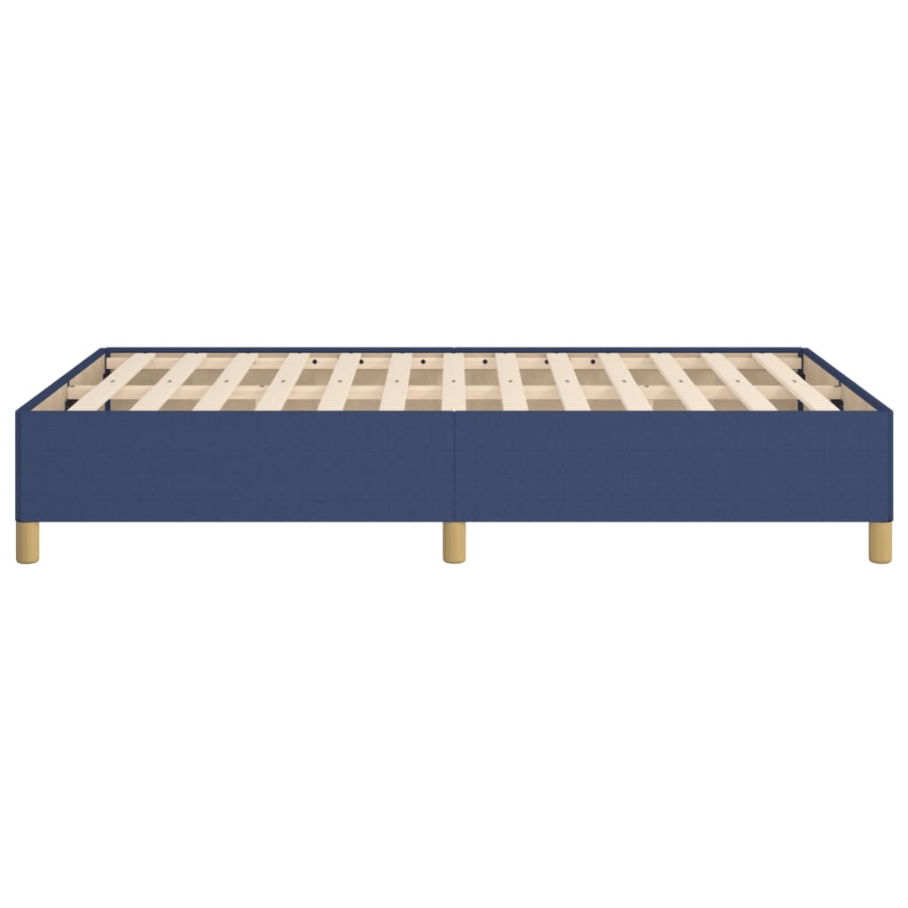 Πλαίσιο κρεβατιού χωρίς στρώμα μπλε 120x200cm ύφασμα