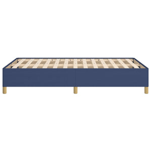 Πλαίσιο κρεβατιού χωρίς στρώμα μπλε 120x200cm ύφασμα