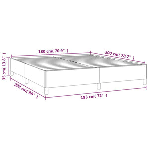 Σκελετός Κρεβατιού Χωρίς Στρώμα Taupe 180x200 εκ. Υφασμάτινο