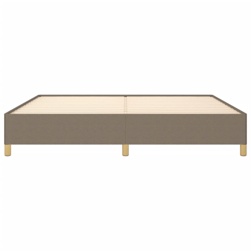 Σκελετός Κρεβατιού Χωρίς Στρώμα Taupe 200x200 εκ.Υφασμάτινο