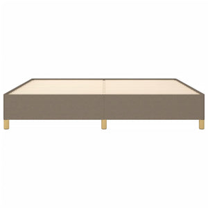 Σκελετός Κρεβατιού Χωρίς Στρώμα Taupe 200x200 εκ.Υφασμάτινο