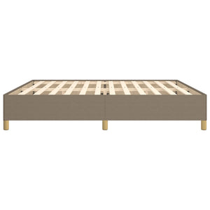 Σκελετός Κρεβατιού Χωρίς Στρώμα Taupe 200x200 εκ.Υφασμάτινο