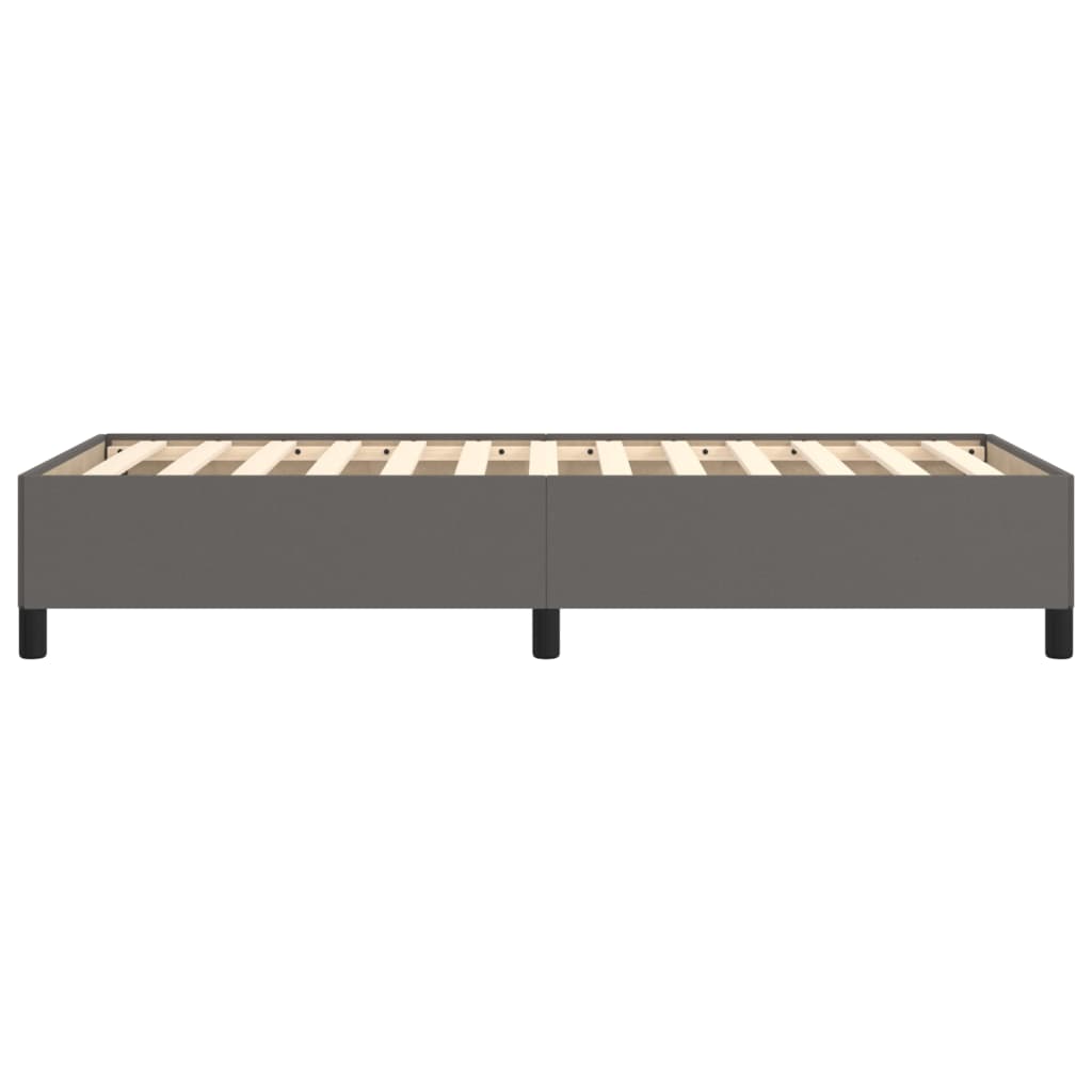 Πλαίσιο Κρεβατιού Γκρι 100x200 εκ. από Συνθετικό Δέρμα