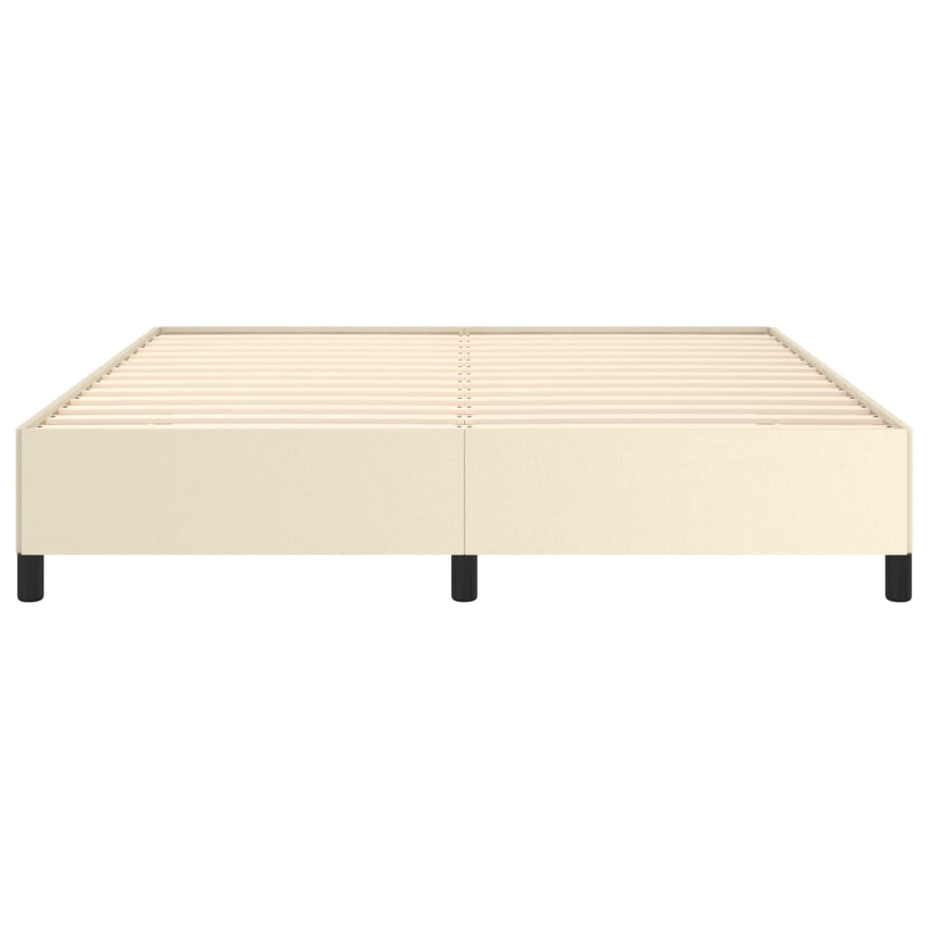 Πλαίσιο Κρεβατιού Κρεμ 160x200 εκ. από Συνθετικό Δέρμα