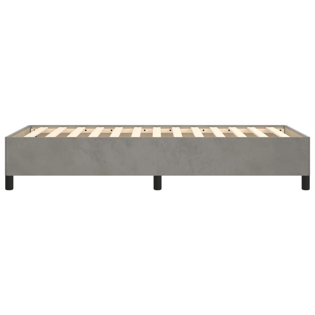 Σκελετός Κρεβατιού Χωρίς Στρώμα Αν. Γκρι 80x200 εκ. Βελούδινο