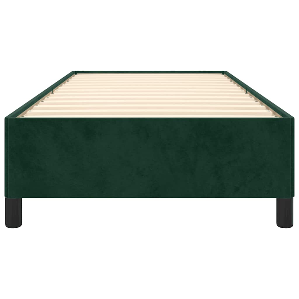 Σκελετός Κρεβατιού Χωρίς Στρώμα Πράσινο 90x200 εκ. Βελούδινο