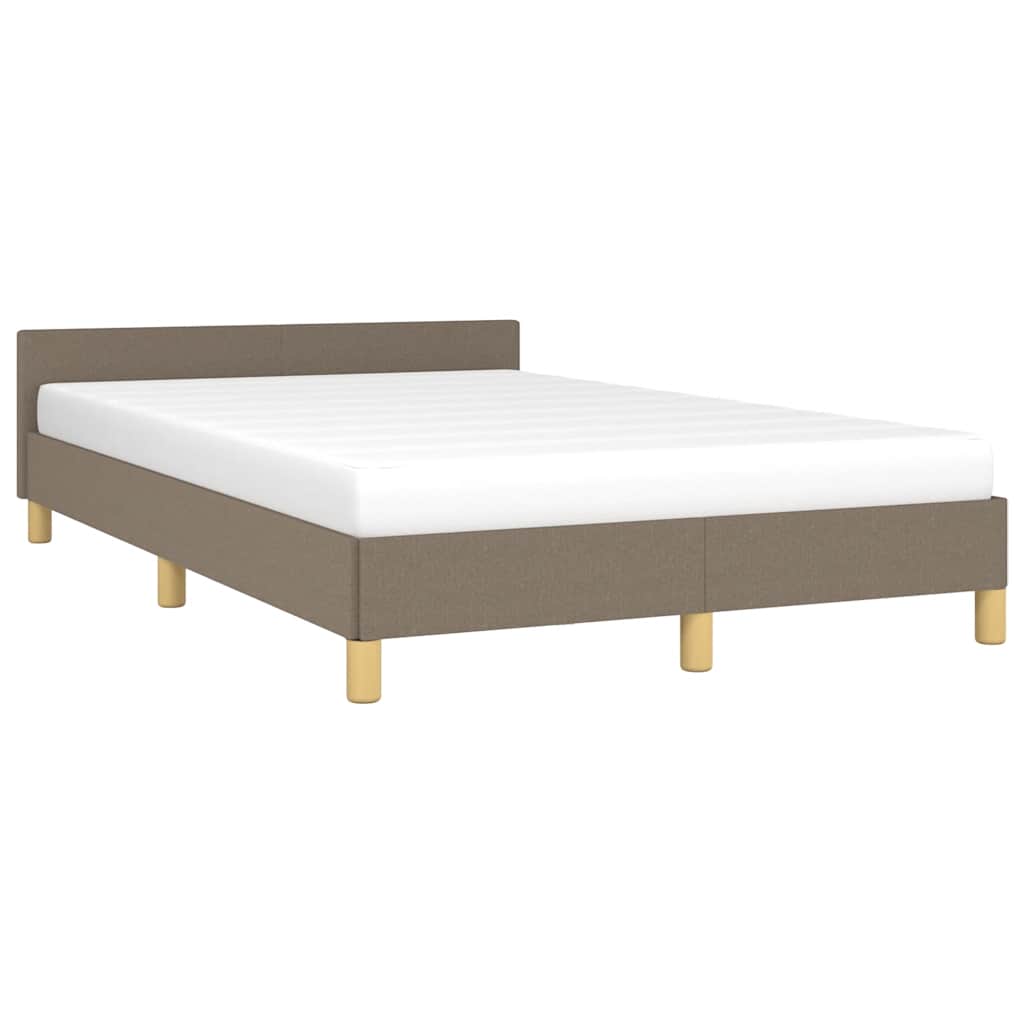 Σκελετός Κρεβατιού Χωρίς Στρώμα Taupe 120x200 εκ. Υφασμάτινο