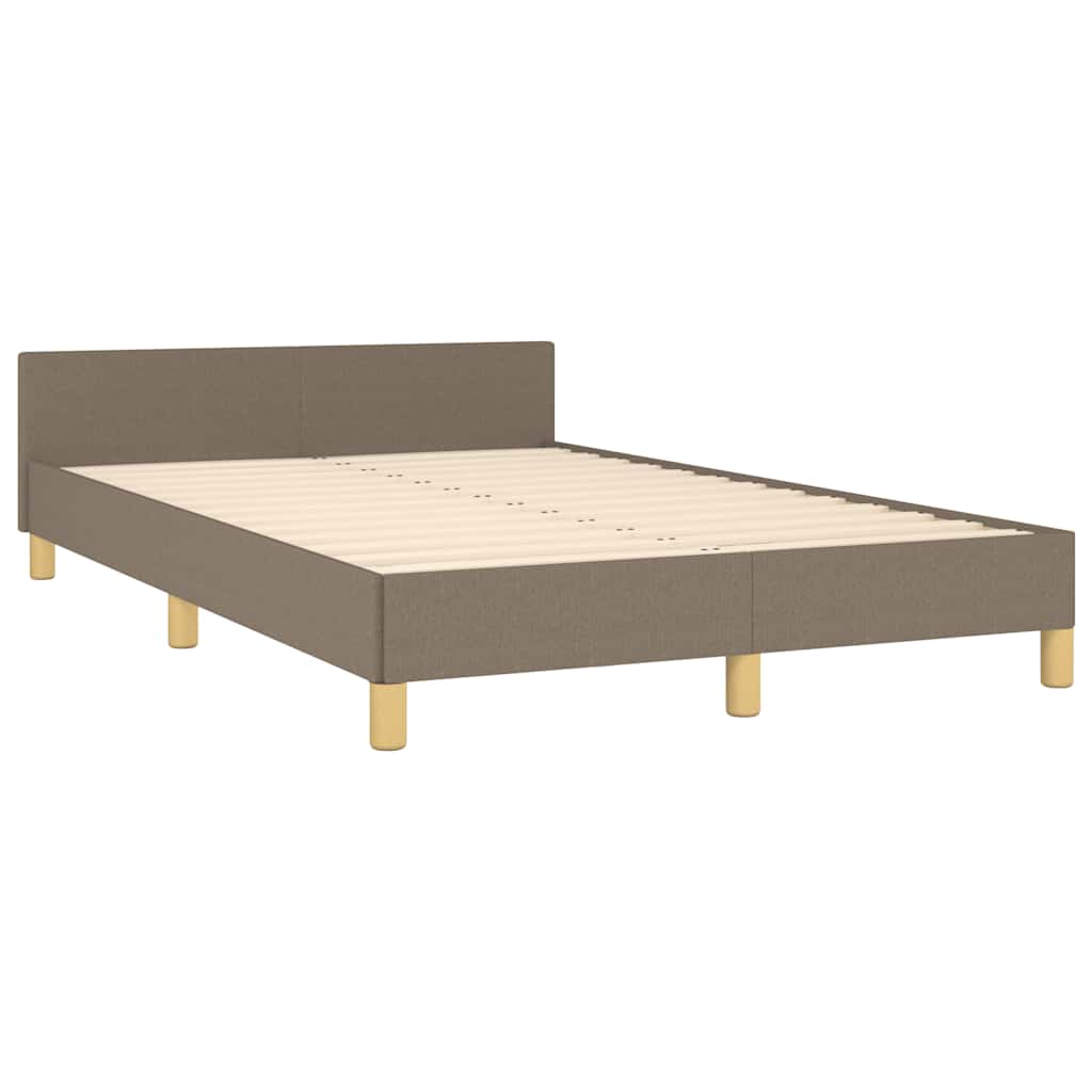 Σκελετός Κρεβατιού Χωρίς Στρώμα Taupe 120x200 εκ. Υφασμάτινο