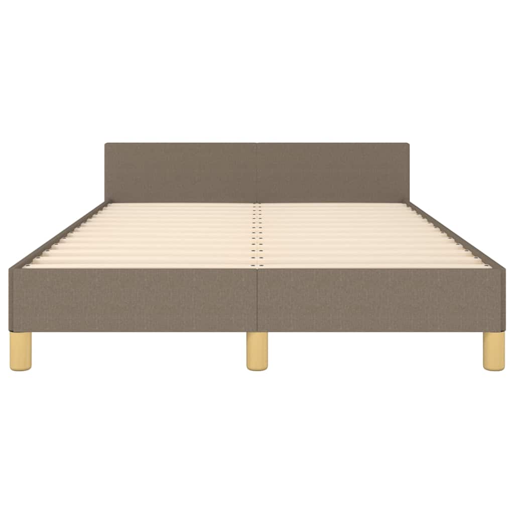 Σκελετός Κρεβατιού Χωρίς Στρώμα Taupe 120x200 εκ. Υφασμάτινο