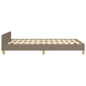 Σκελετός Κρεβατιού Χωρίς Στρώμα Taupe 120x200 εκ. Υφασμάτινο