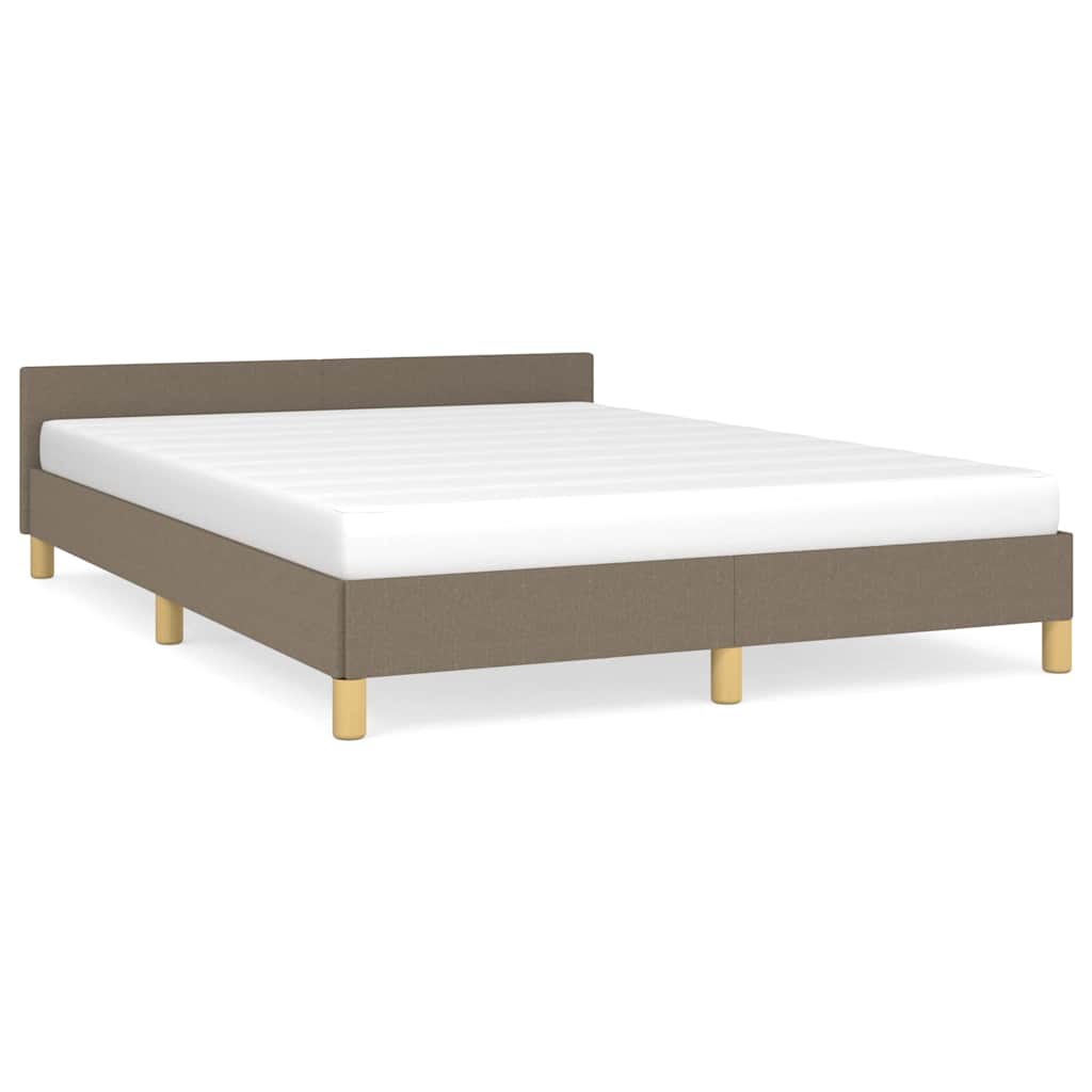 Σκελετός Κρεβατιού Χωρίς Στρώμα Taupe 140x190 εκ. Υφασμάτινο