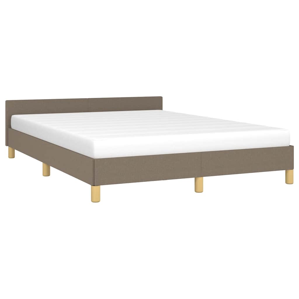 Σκελετός Κρεβατιού Χωρίς Στρώμα Taupe 140x190 εκ. Υφασμάτινο