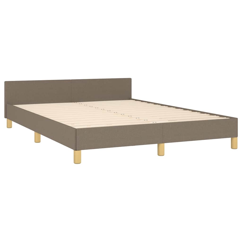 Σκελετός Κρεβατιού Χωρίς Στρώμα Taupe 140x190 εκ. Υφασμάτινο