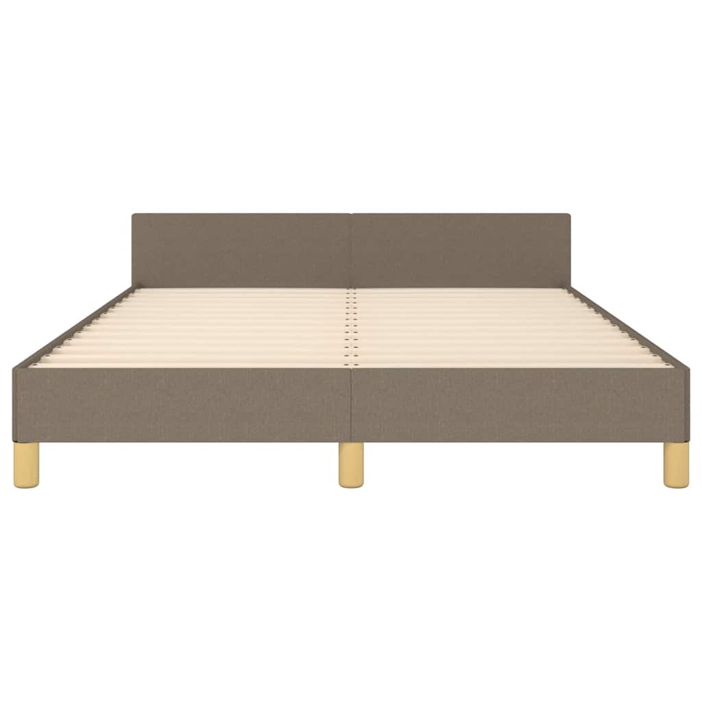 Σκελετός Κρεβατιού Χωρίς Στρώμα Taupe 140x190 εκ. Υφασμάτινο