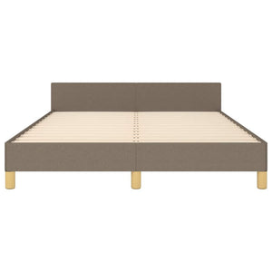 Σκελετός Κρεβατιού Χωρίς Στρώμα Taupe 140x190 εκ. Υφασμάτινο