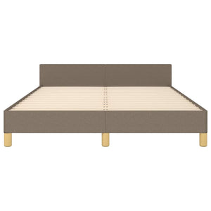 Σκελετός Κρεβατιού Χωρίς Στρώμα Taupe 140x200 εκ. Υφασμάτινο