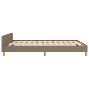 Σκελετός Κρεβατιού Χωρίς Στρώμα Taupe 140x200 εκ. Υφασμάτινο