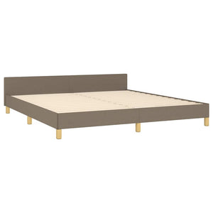 Σκελετός Κρεβατιού Χωρίς Στρώμα Taupe 160x200 εκ. Υφασμάτινο - Pakobazaar