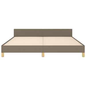 Σκελετός Κρεβατιού Χωρίς Στρώμα Taupe 160x200 εκ. Υφασμάτινο - Pakobazaar