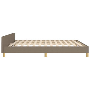 Σκελετός Κρεβατιού Χωρίς Στρώμα Taupe 160x200 εκ. Υφασμάτινο - Pakobazaar