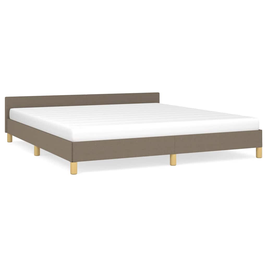 Σκελετός Κρεβατιού Χωρίς Στρώμα Taupe 180x200 εκ. Υφασμάτινο