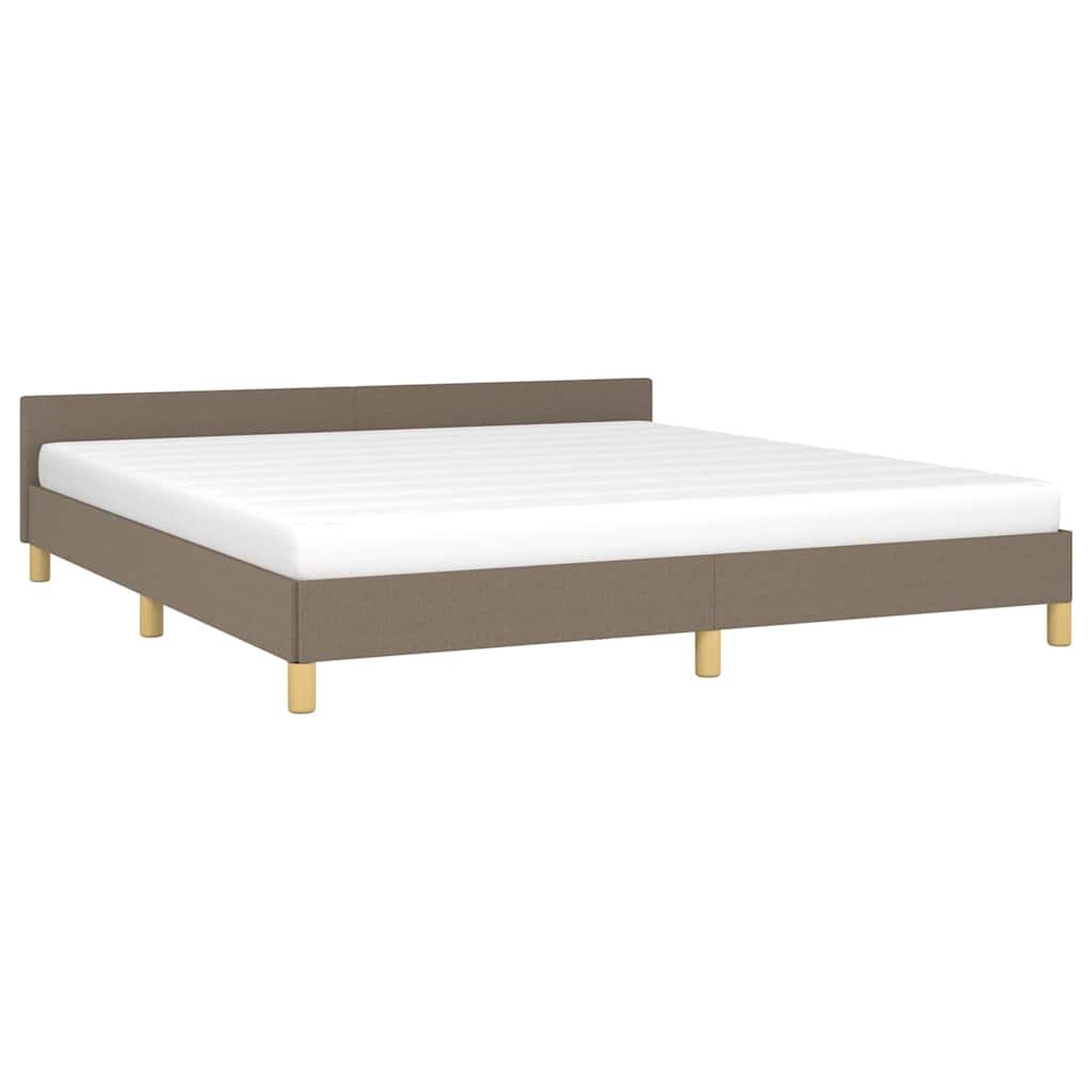 Σκελετός Κρεβατιού Χωρίς Στρώμα Taupe 180x200 εκ. Υφασμάτινο