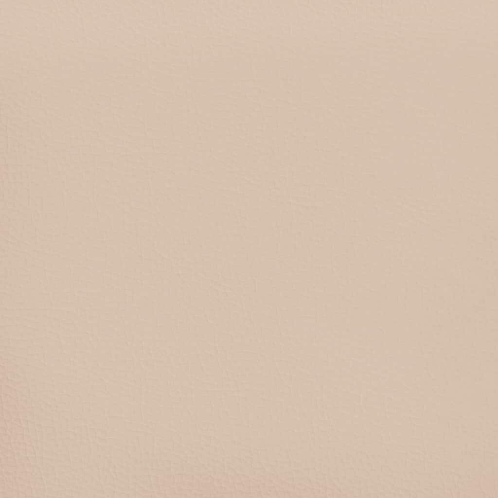 Πλαίσιο Κρεβατιού με Κεφαλάρι Χωρίς Στρώμα Καπουτσίνο 90x190εκ.